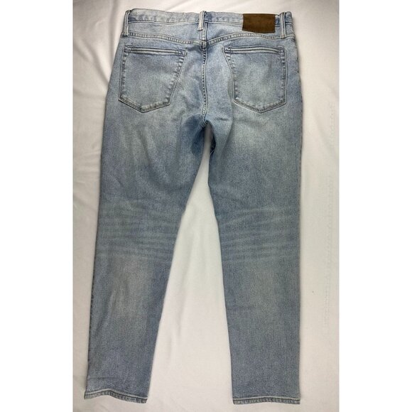 Todd Snyder Jeans Mens 32x30 Blue Stretch 5-Pocket Slim Fit Light/Mid Wash - Picture 2 of 11